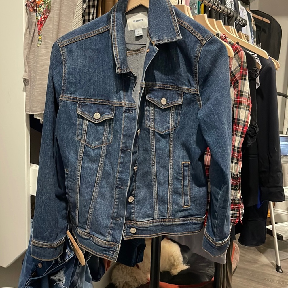 Old Navy blue Jean jacket never worn Large
